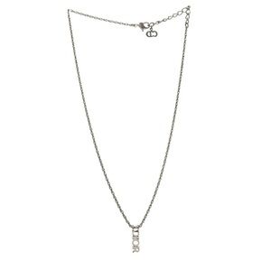 CHRISTIAN DIOR Metal Logo
Necklace Silver